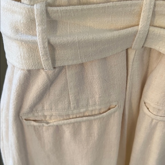Anthropologie Linen Blend Cape Cod Sleeveless Jumpsuit with Belt - Picture 7 of 15